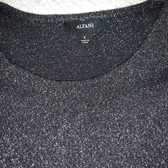 🎉 🎈 Alfani Asymetrical Metallic Sweater EUC!!! - Picture 7 of 7